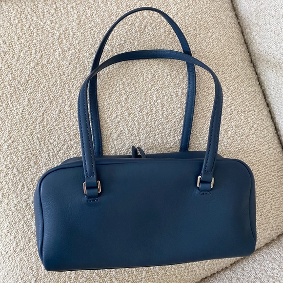 J.Crew Delphine shoulder bag in leather in 'union blue' - Picture 1 of 10